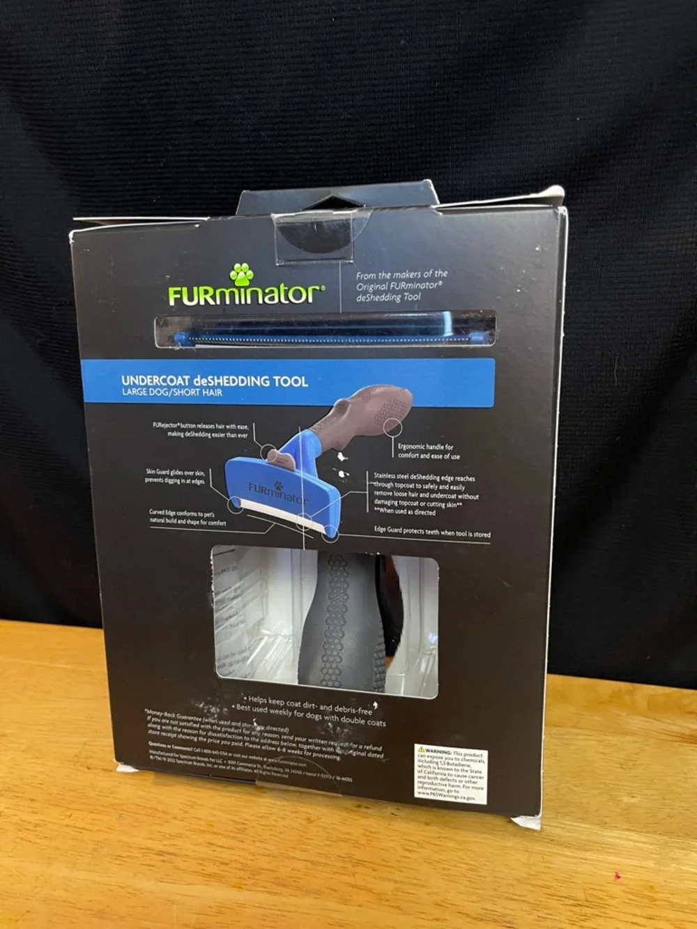 FURminator Undercoat deShedding Tool - Blue and Black